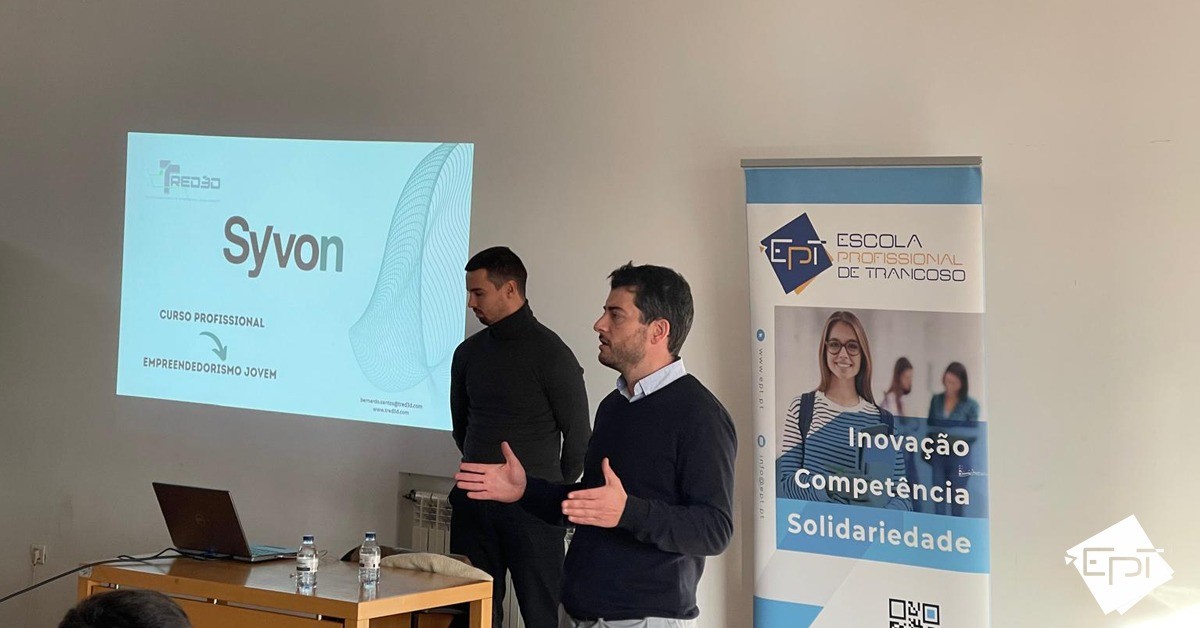 CEO da TRED3D na Escola Profissional de Trancoso